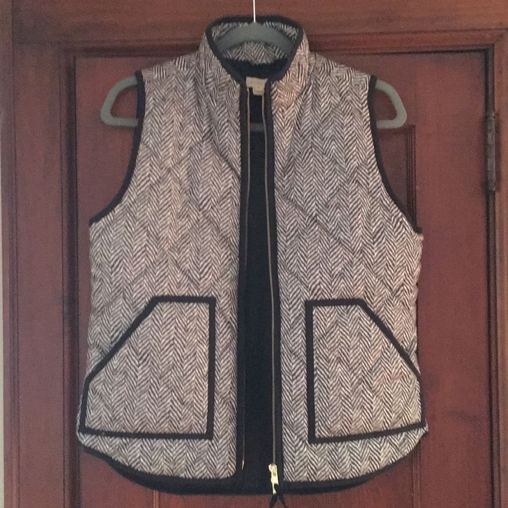 J Crew herringbone vest
